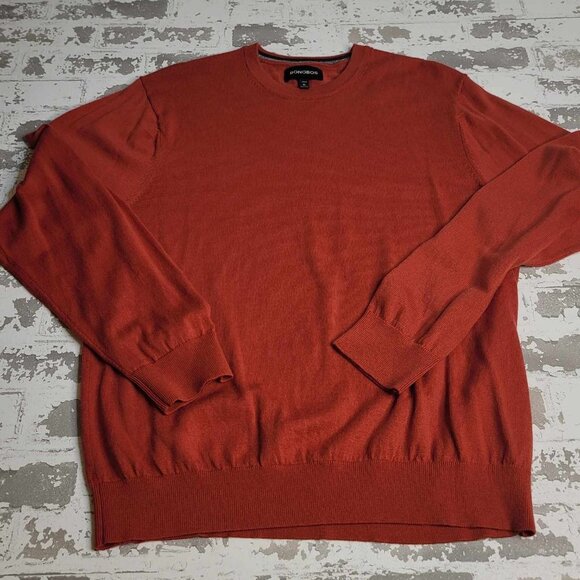 1221‎ Bonobos Men's 100% Wool Red Sweater Size XL - Picture 1 of 4